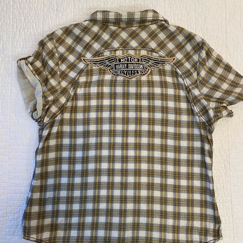 Genuine Harley Davidson brand plaid Short Sleeve shirt. 99136-15VW.